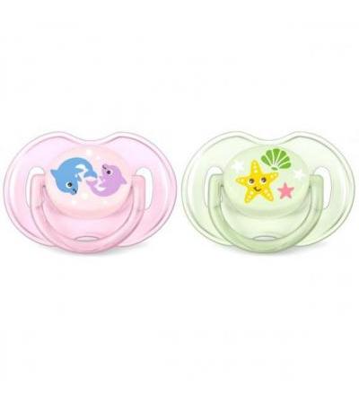 AVENT CLASSIC dummy ocean 0-6 months without BPA girl 2 pcs.