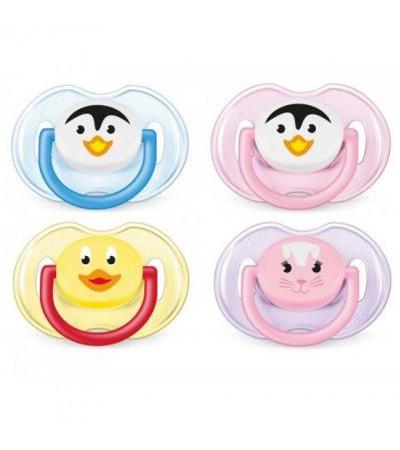 AVENT dummy animal 0-6 Months 2 pcs.