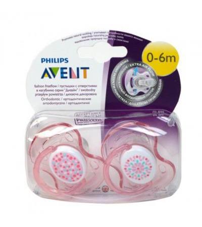 AVENT FREE FLOW dummy sensitive fantasy 0-6 months without BPA 2ks