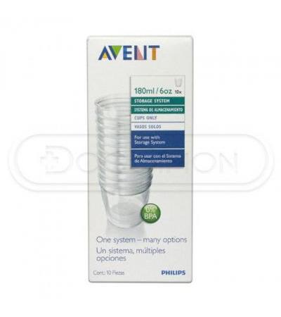AVENT VIA cups 10pcs 180ml
