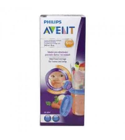 AVENT VIA cups 5pcs with lids 240ml