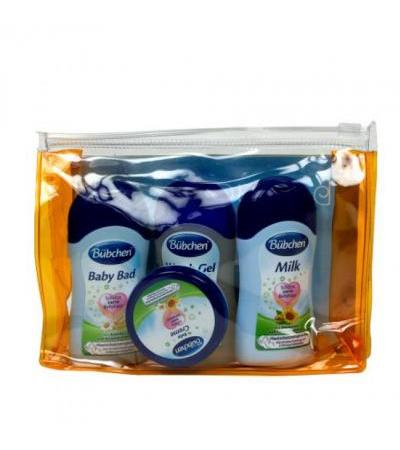 Bübchen set in a bag (bath 50ml + shower gel 50ml + milk 50 ml + cream 20ml)