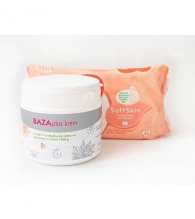 BAZA plus cream 400g + wet napkins for free
