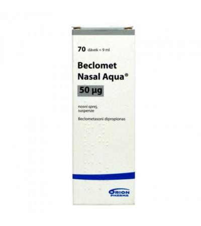 BECLOMET NASAL AQUA 50 MC nasal spray 9ml (70 doses)
