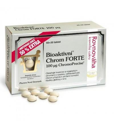 Bioactive Chrome Forte 100 mcg tbl 60+ 30 FOR FREE