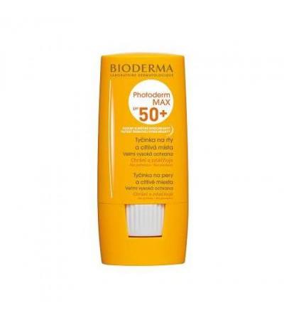 Bioderma PHOTODERM SPF 50+ MAX tyčinka na rty a citlivé místa 8g