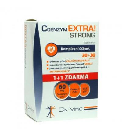 COENZYM EXTRA! STRONG 60mg Da Vinci Academia cps 30 + 30 FOR FREE