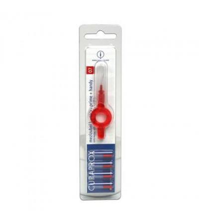 Curaprox CPS07 RED 0,7mm PRIME + HANDY interdental brush 5ks