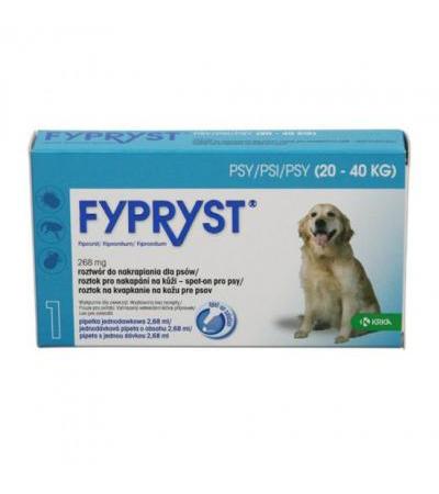 FYPRYST spot on dog L(for dogs 20-40kg) ampule 1x 2,68ml a.u.v.