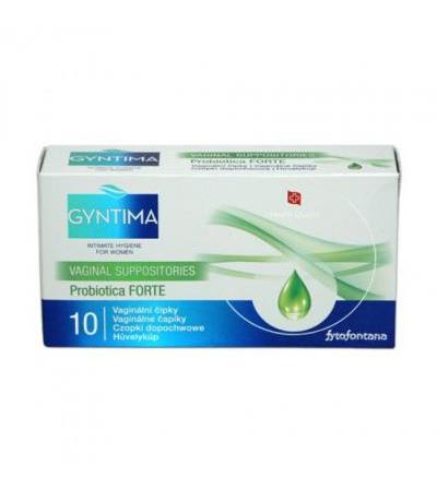 Fytofontána GYNTIMA PROBIOTICA FORTE vaginal suppositories 10pcs