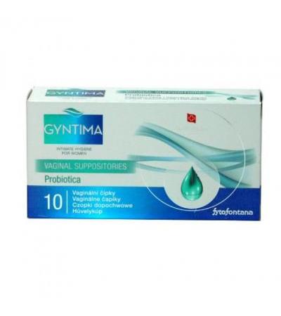 Fytofontána GYNTIMA PROBIOTICA vaginal suppositories 10pcs