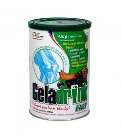 GELADRINK FAST powder 420g BLACK CURRANT