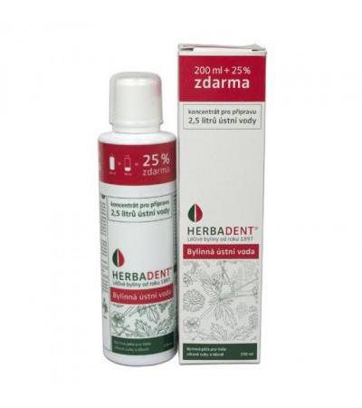 HERBADENT herbal mouthwash 250ml (concentrate for dilution)