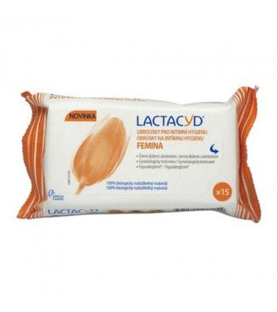 LACTACYD FEMINA Moist Wipes 15 pieces