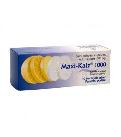 MAXI-KALZ tbl eff 10x 1000mg (1g)