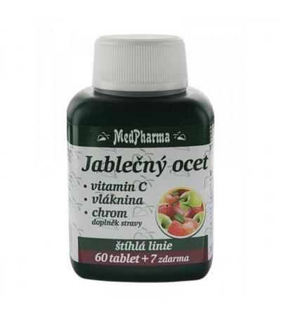 MedPharma APPLE VINEGAR + FIBRE + VITAMIN C + CHROMIUM 60 tablets + 7 FOR FREE