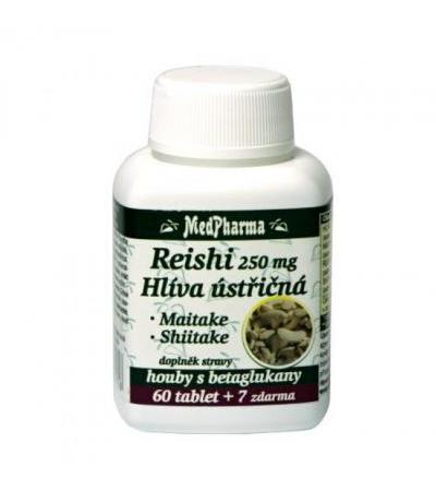 MedPharma REISHI 250mg + oyster mushroom + MAITAKE + SHIITAKE tbl 67