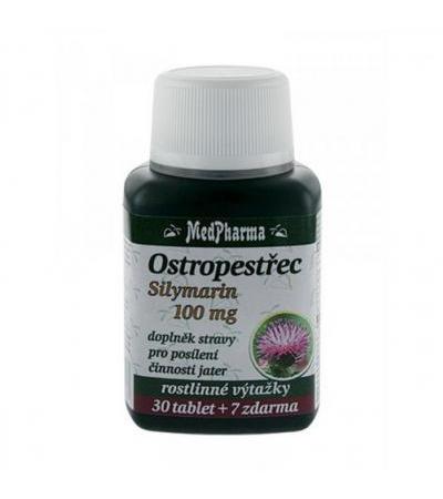 MedPharma SILYBUM MARIANUM 100mg 30 tablet + 7 FOR FREE