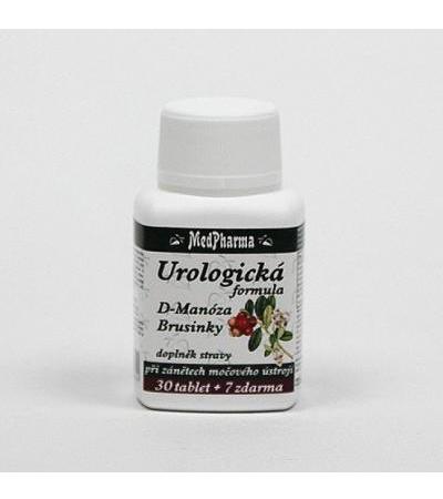 MedPharma UROLOGICKÁ FORMULA - BRUSINKY + D-MANÓZA cps. 30 + 7 for free