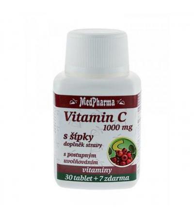 MedPharma VITAMIN C 1000mg with briars 30 tablets + 7 FOR FREE