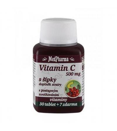 MedPharma VITAMIN C 500mg with briars 30 tablets + 7 FOR FREE
