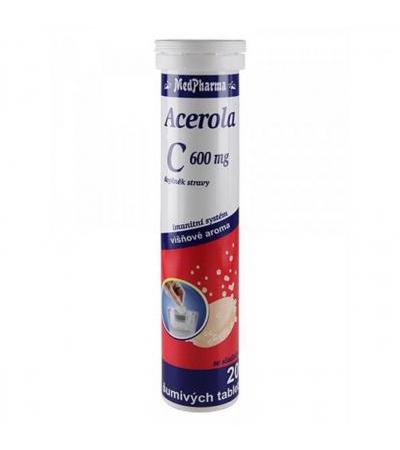 MedPharma VITAMIN C 600mg + ACEROLA tbl eff 20
