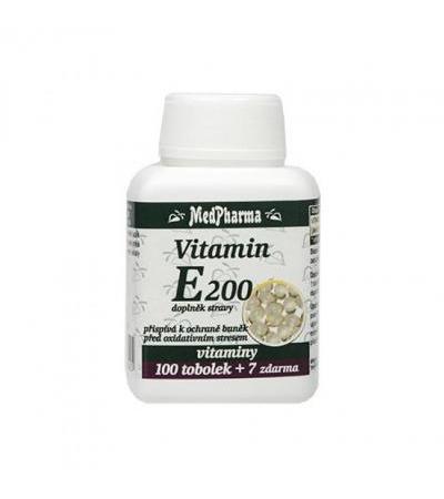 MedPharma VITAMIN E 200mg 100 cps + 7 FOR FREE