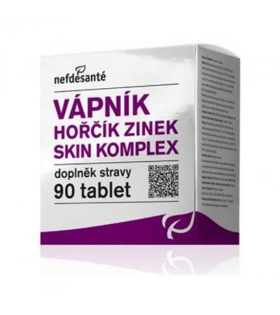 Nefdesanté CALCIUM + MAGNESIUM + ZINC Skincomplex tbl 90