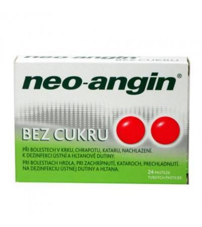 NEO-ANGIN WITHOUT SUGAR lozenges 24 pcs