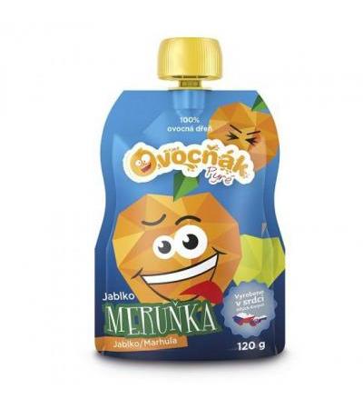 Ovocňák 100% fruit puree Apple-Apricot 120g