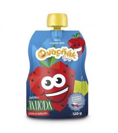 Ovocňák 100% fruit puree Apple-Strawberry 120g