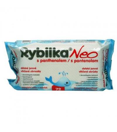 RYBILKA NEO baby wipes soft 72 pieces paraben free