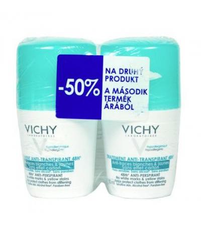 VICHY DEODORANT ANTI-TRACES roll-on 2x 50ml DUO