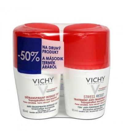 VICHY DEODORANT STRESS RESIST roll-on 2x 50ml DUOPACK
