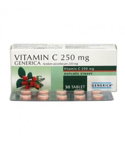 VITAMIN C 250mg tbl 30 Generica