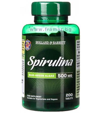 СПИРУЛИНА таблетки 500 мг * 200 HOLLAND & BARRETT