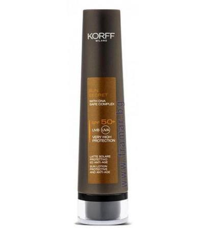 КОРФ СЪН СИКРЕТ АНТИ - ЕЙДЖ СЛЪНЦЕЗАЩИТЕН ЛОСИОН SPF 50 + 100 мл