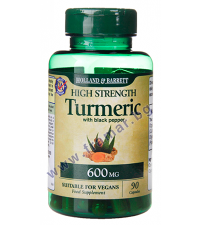 БИО КУРКУМА С ЧЕРЕН ПИПЕР капсули 600 мг *90 HOLLAND & BARRETT