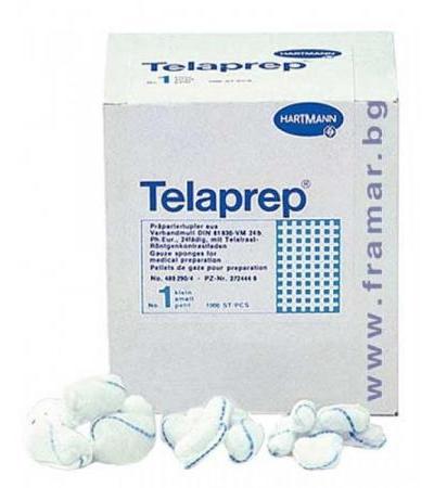 ХАРТМАН TELAPREP ТУПФЕРИ S * 1000 бр. 489290