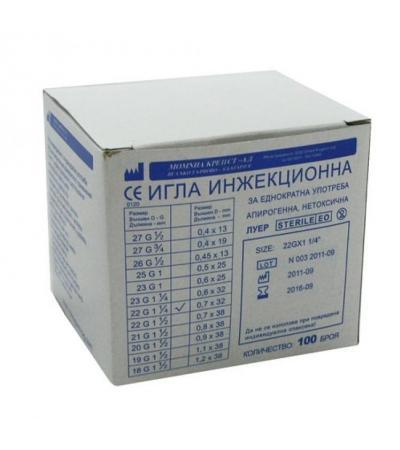 ЧЕРНА ИНЖЕКЦИОННА ИГЛА 07 G22 * 100