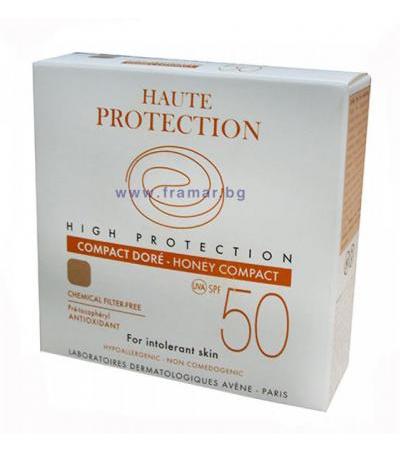 АВЕН ПУДРА ЗА ЧУВСТВИТЕЛНА КОЖА SPF 50 - МЕД 10 гр.
