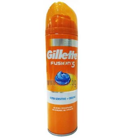 ЖИЛЕТ ФЮЖЪН 5 ГЕЛ ЗА БРЪСНЕНЕ ULTRA SENSITIVE + COOLING 200 мл