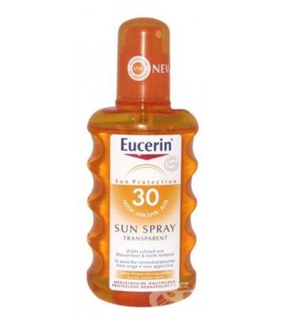 ЕУЦЕРИН SPF 30 СЛЪНЦЕЗАЩИТЕН ПРОЗРАЧЕН СПРЕЙ 200 мл.