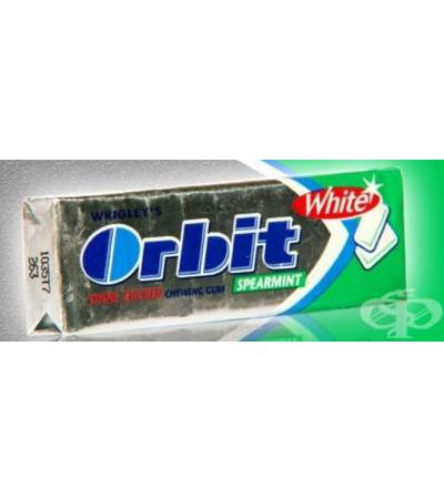 ДЪВКИ ОРБИТ СПЕРМИНТ УАЙТ драже WRIGLEYS