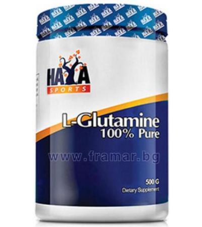 ХАЯ ЛАБС 100% ЧИСТ L - ГЛУТАМИН 500 гр.