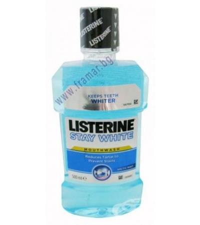 ВОДА ЗА УСТА LISTERINE WHITE 500 мл.