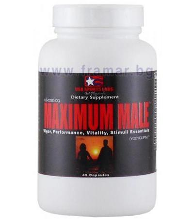 МАКСИМУМ МЪЖ капсули * 45 USA LABORATORIES
