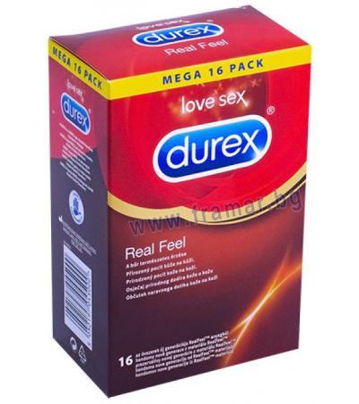 ПРЕЗЕРВАТИВИ ДУРЕКС REAL FEEL * 16