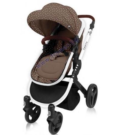 КИКА БО КОЛИЧКА DOTTY BROWN 2 В 1 С ТРАНСФОРМИРАЩА СЕ СЕДАЛКА