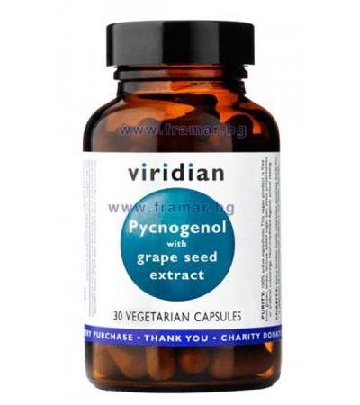 ПИКНОГЕНОЛ С ЕКСТРАКТ ОТ ГРОЗДОВИ СЕМКИ капсули * 30 VIRIDIAN